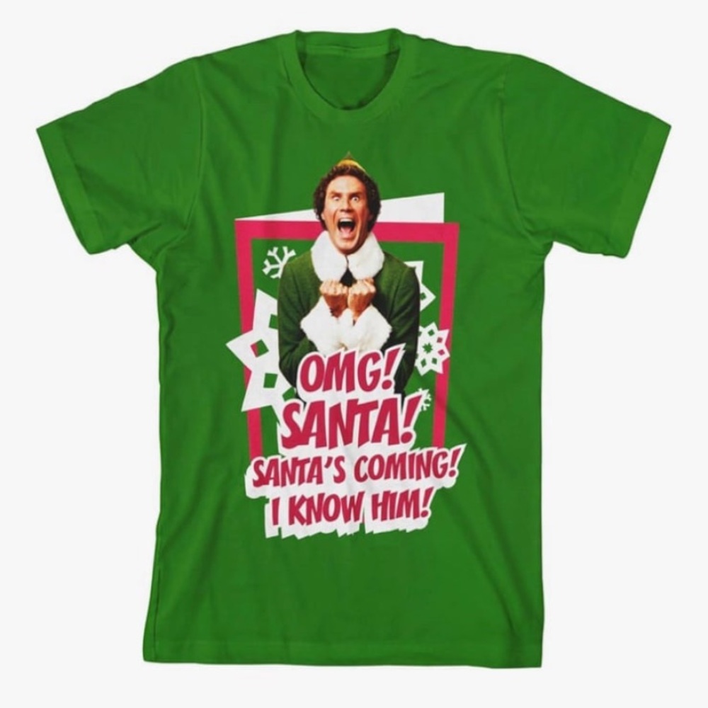 Elf the movie boys size large Christmas T-Shirt NWOT